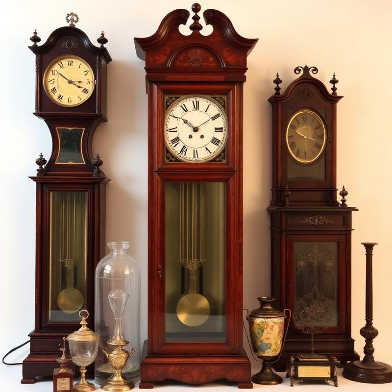 Antique Mahogany Grandfather Clock
