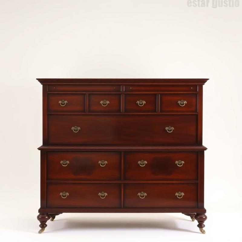 Antique Mahogany Highboy Dresser